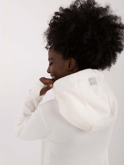 Hurtownia Biała bluza kangurka z kapturem SUBLEVEL