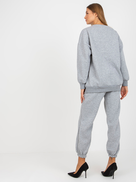 Hurt Szary dwuczęściowy komplet dresowy z bluzą oversize
