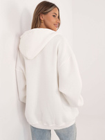 Ecru dresowa bluza basic z suwakiem