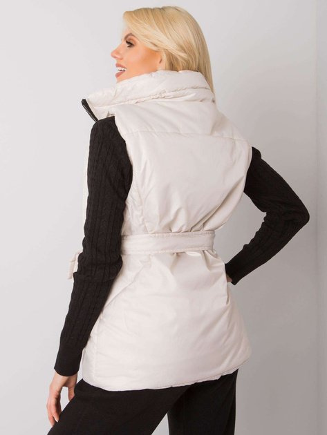 Ecru kamizelka puchowa Effie