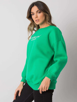 Zielona bluza bez kaptura damska Cherbourg 