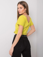 Limonkowy t-shirt Fire