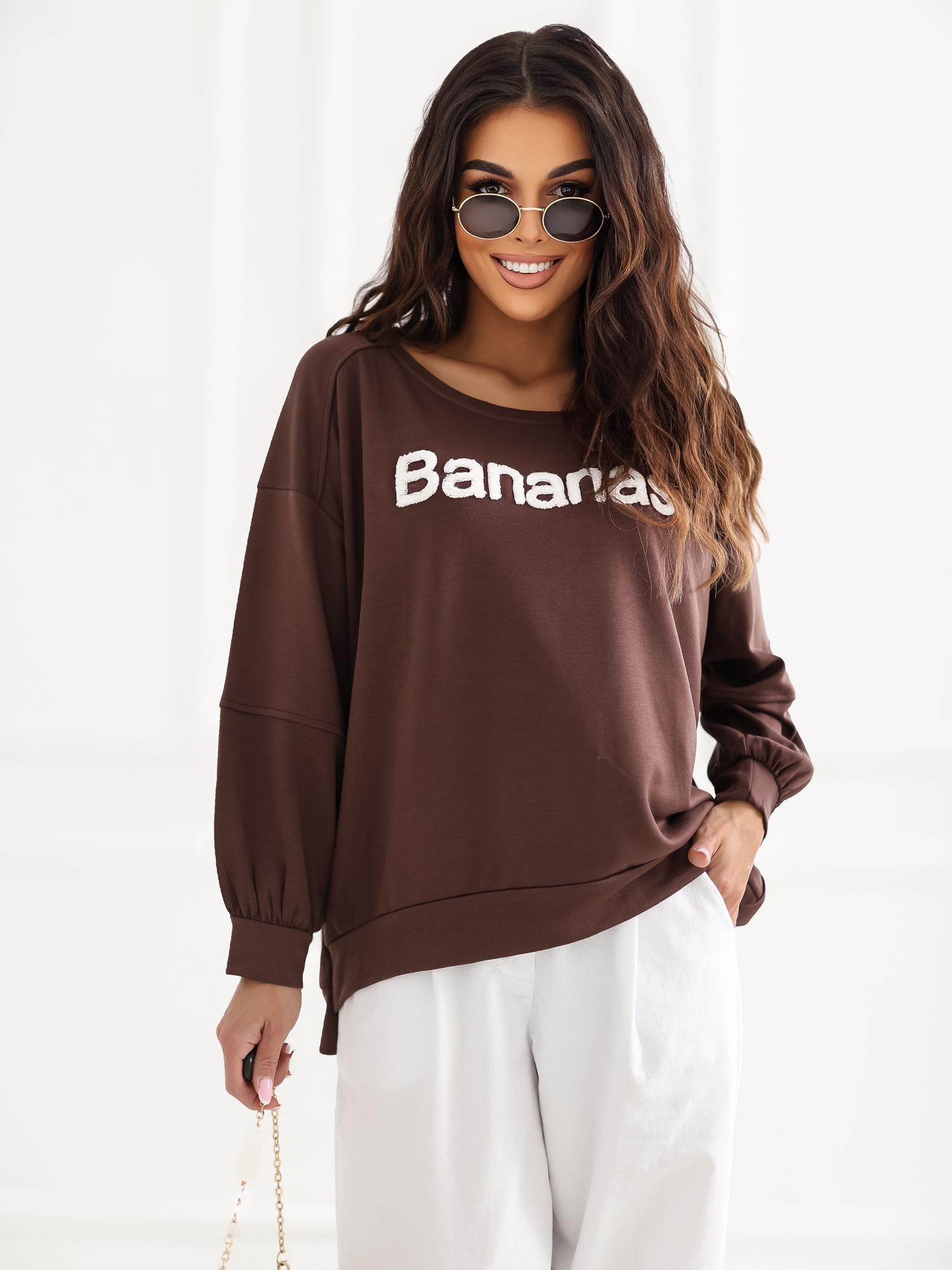 Bluza ciemny brązowy