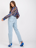 Czarna bluzka z nadrukiem Diya