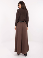 Brown elegant palazzo pants.
