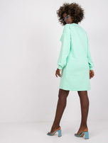 Miętowa sukienka z kieszeniami Carrara