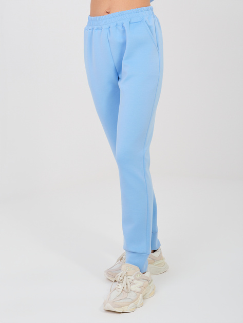 Jasnoniebieski dwuczęściowy komplet z taliowaniem RUE PARIS