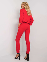 Czerwony komplet z aplikacjami Martille