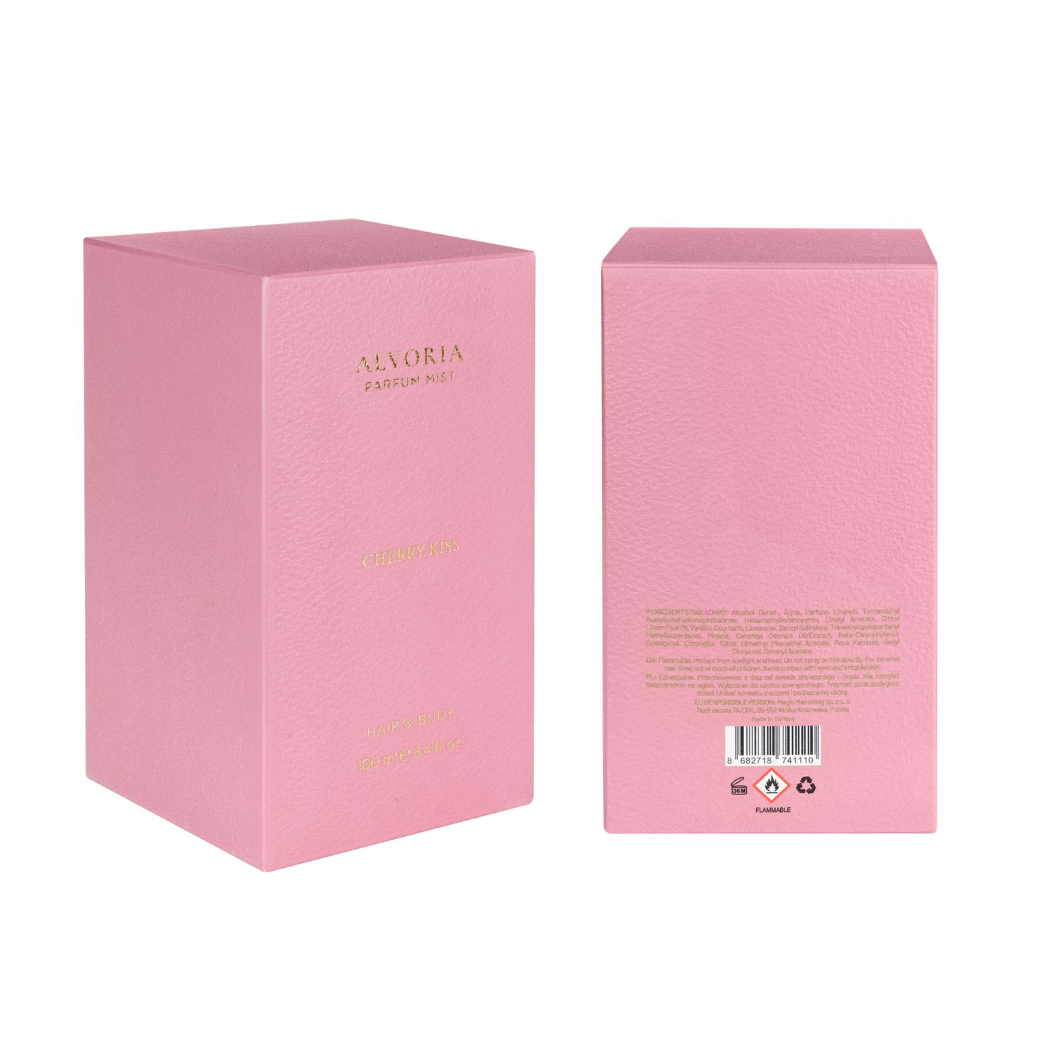 Cherry Kiss - Tělová mlha Alvoria 100ml