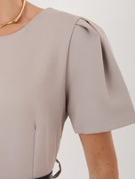 Fango elegancka sukienka z krótkim rękawem 