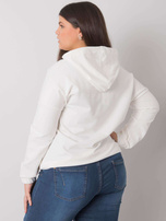 Ecru rozpinana bluza plus size Kaylee