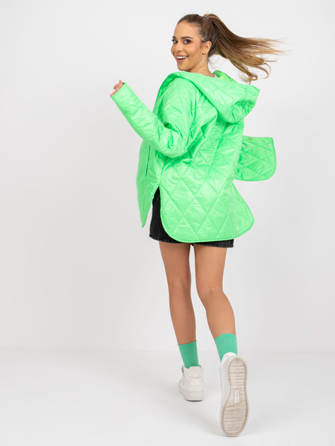 Zielona pikowana kurtka przejściowa Eleanor RUE PARIS