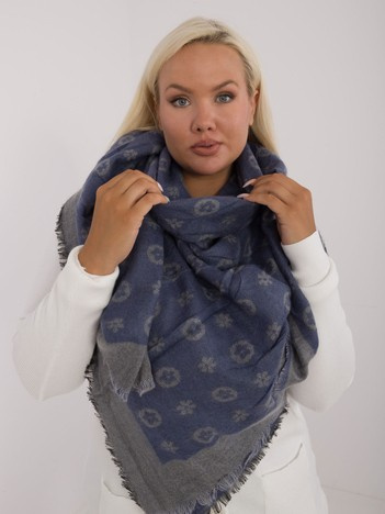 Wholesale Blue-Gray Warm Women's Scarf with Wool