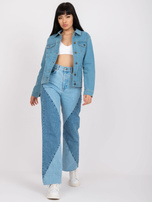 Jasnoniebieska klasyczna kurtka jeansowa RUE PARIS 