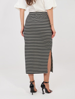 Czarna bawełniana spódnica z kieszeniami SUBLEVEL