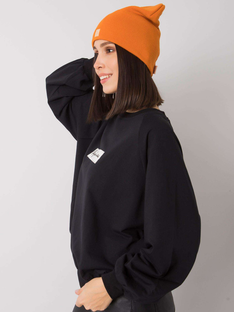 Jasnopomarańczowa damska czapka beanie