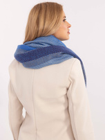 Hurtownia Niebieski damski szal w paski