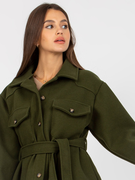Hurtownia Khaki damska koszula z wiązaniem