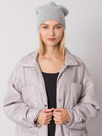 Graue Beanie-Mütze RUE PARIS.