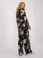 Hurt Czarno-biały dwuczęściowy komplet letni z nadrukiem