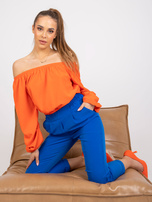 Ciemnoniebieskie klasyczne spodnie damskie Samanta 