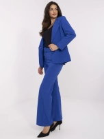 Hurt Kobaltowe materiałowe spodnie z kieszeniami