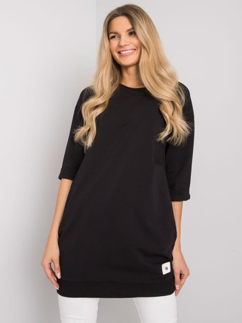 Czarna bluza z kieszeniami Iveta