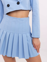 Hurtownia Jasnoniebieska mini spódnica z plisowaniem