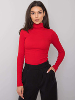 Rote gestreifte Bluse mit Rollkragen Elisee RUE PARIS.