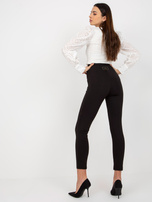 Hurt Czarne legginsy eleganckie z zamkiem OCH BELLA