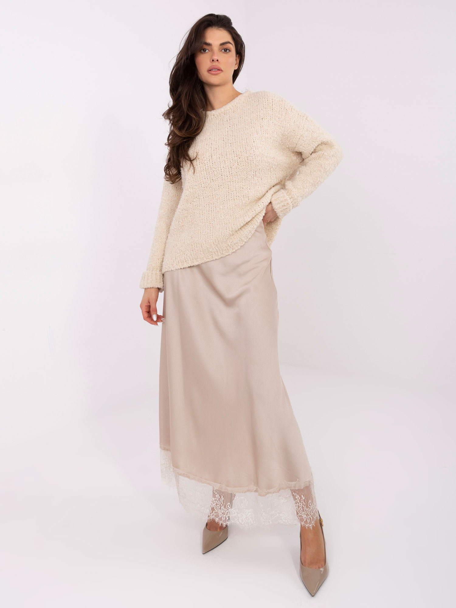 Sweter jasny beżowy