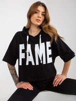 Hurt Black two-piece sports set with leggings.