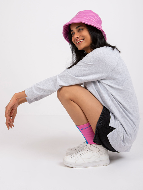 Jasnoszara bluza bez kaptura Nadia