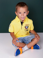 TOMMY LIFE Żółta koszulka polo chłopięca