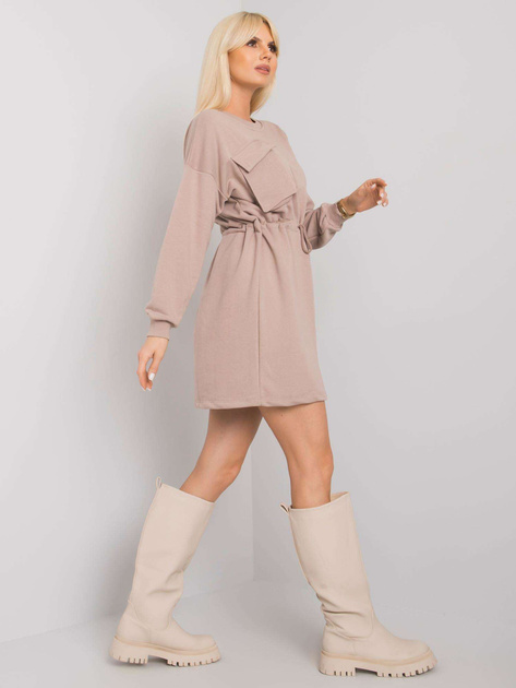 Ciemnobeżowa sukienka oversize Kelbi RUE PARIS