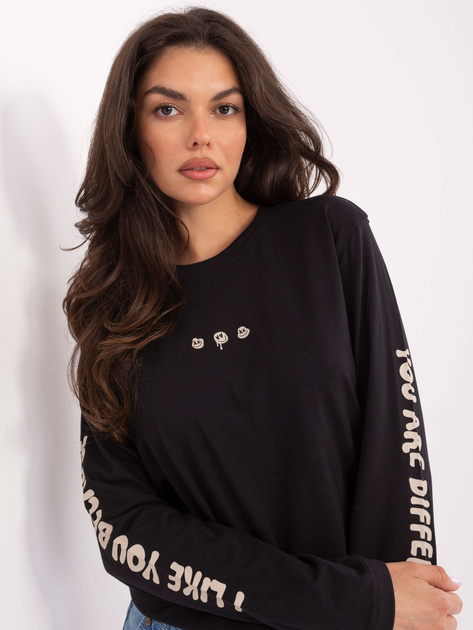 Grafitowa bluzka longsleeve z nadrukiem SUBLEVEL