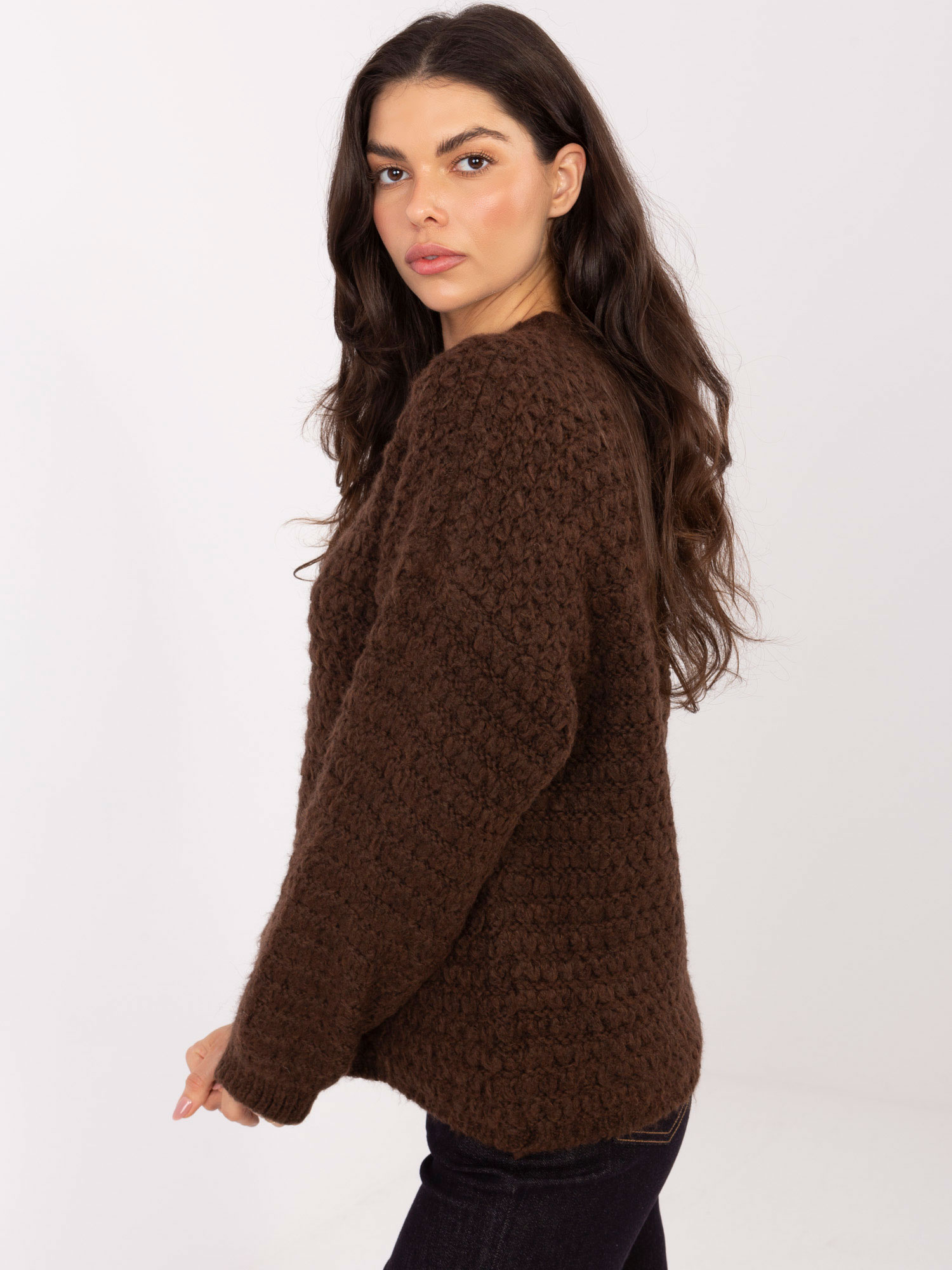 Sweter brązowy