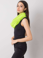 Fluo żółty komin z błyszczącą aplikacją