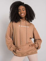 Camelowa bluza z pikowaniem Hanna RUE PARIS 