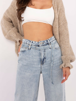 Jasnoniebieskie damskie jeansy wide leg SUBLEVEL
