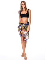 Hurtownia Chusta z bawełny w roślinne wzory