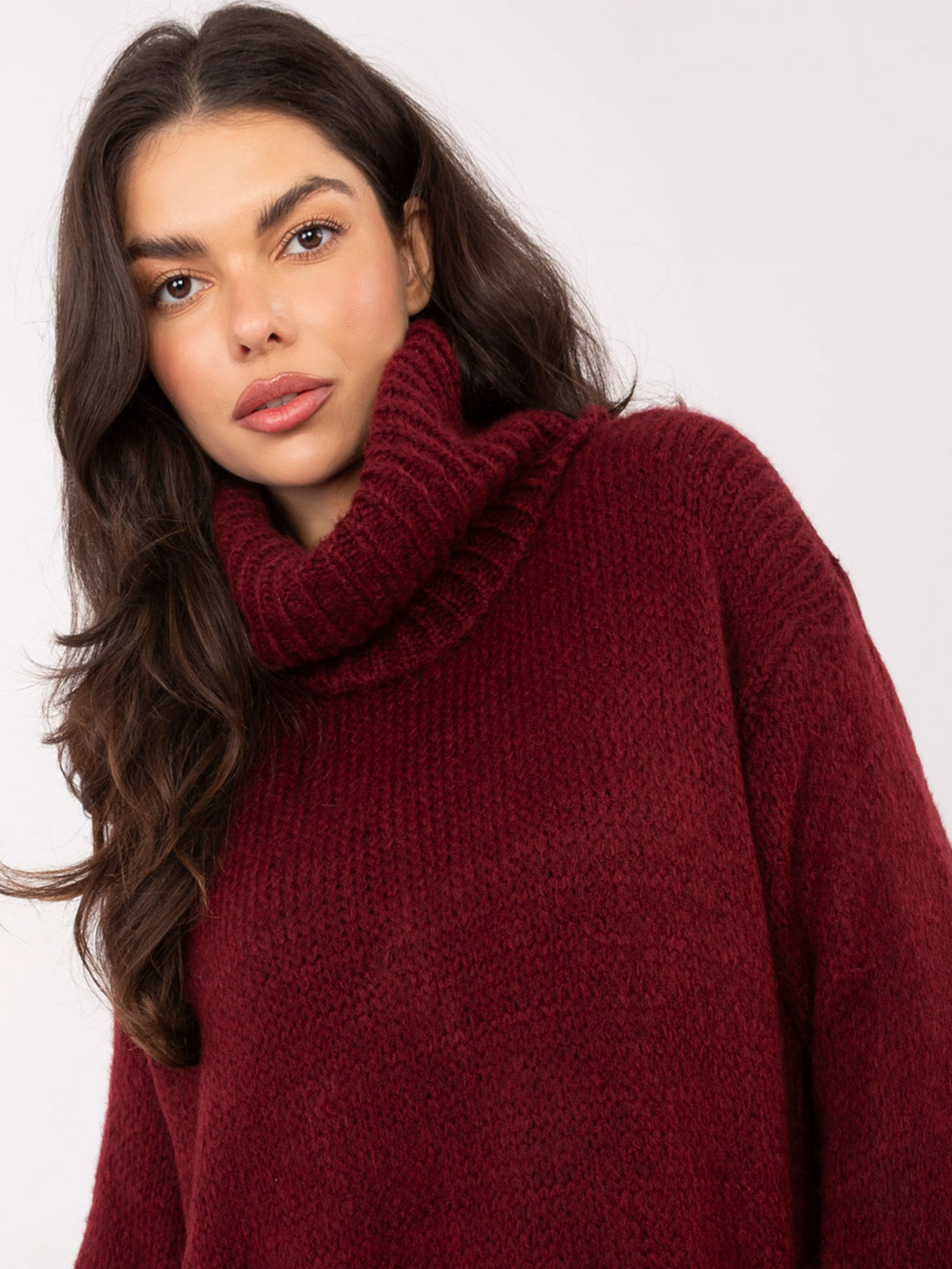 Sweter bordowy