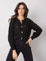 Czarny sweter na guziki Sierra OCH BELLA