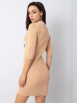 Beżowa sukienka Harper RUE PARIS