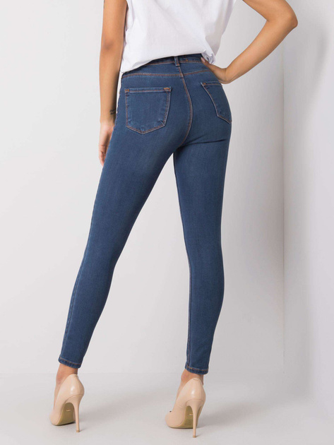 Niebieskie jeansy skinny Makayla RUE PARIS