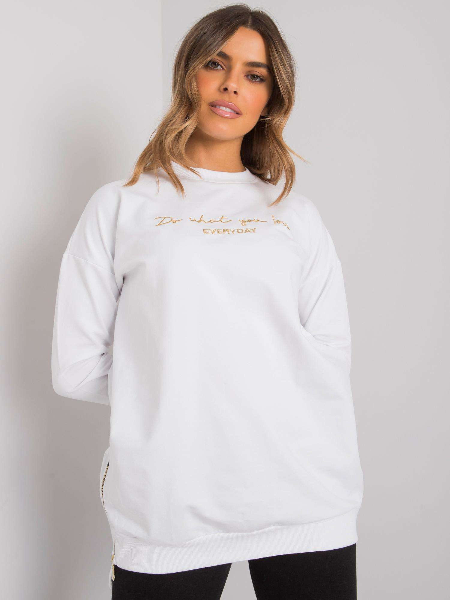 White tunic with inscription Bradenton RUE PARIS