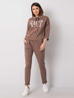 Brązowy komplet casualowy Kadeesha 