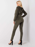 Khaki Veloursanzug Melody.