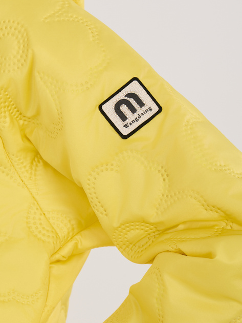 Żółta przejściowa kurtka z kapturem RUE PARIS