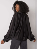 Czarna koszula z szerokimi rękawami Cristina 